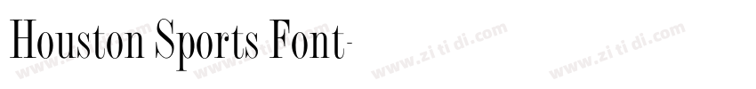 Houston Sports Font字体转换